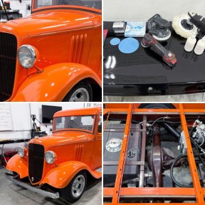 Wet Sanding 1934 Chevy Pickup Streetrod
